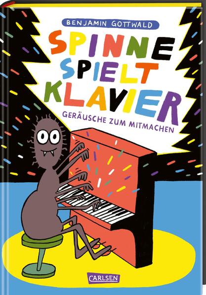 Image of Spinne spielt Klavier