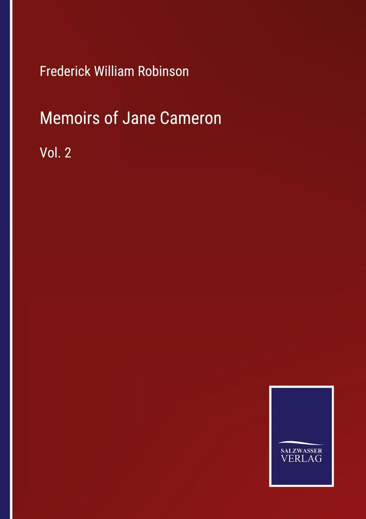 Memoirs of Jane Cameron