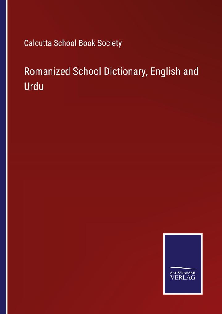Romanized School Dictionary English and Urdu