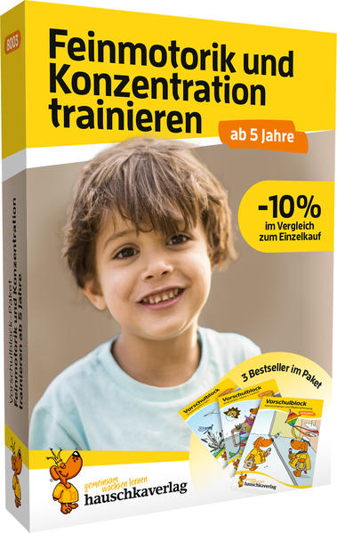 Image of Vorschulblock-Paket: Feinmotorik und Konzentration trainieren! ab 5 Jahre