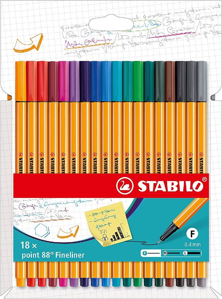 STABILO Fineliner point 88® 18er Set