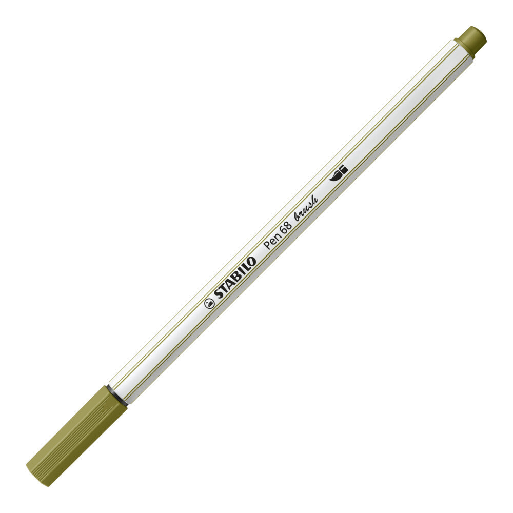 STABILO Pen 68 brush schlammgrün