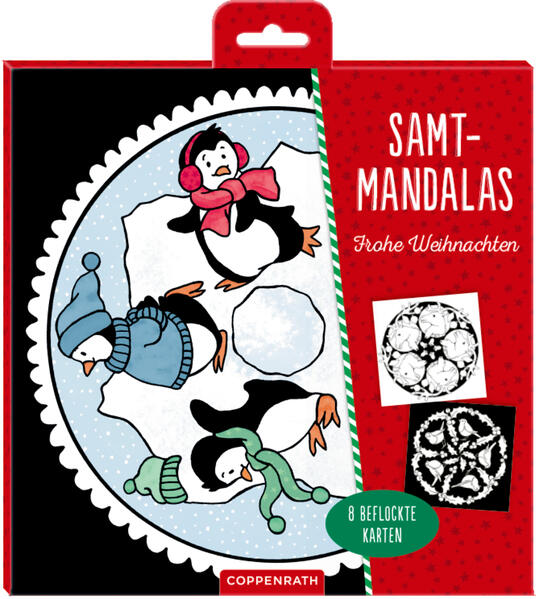 Samt-Mandalas Frohe Weihnachten