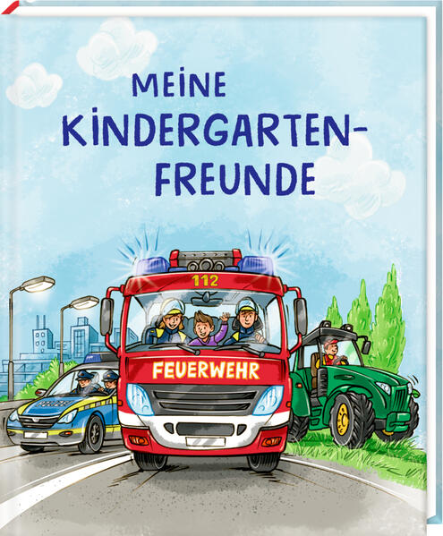 Freundebuch Meine Kindergartenfreunde - Bunte Fahrzeuge