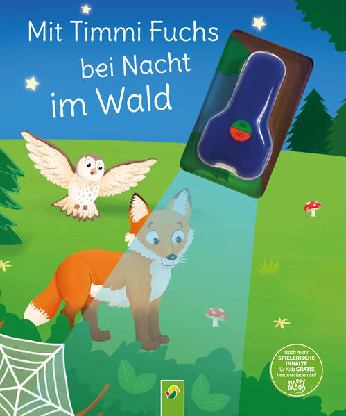 Image of Mit Timmi Fuchs bei Nacht im Wald (Mit UV-Licht-Taschenlampe)