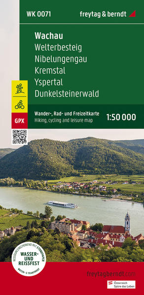 Wachau Wander- Rad- und Freizeitkarte 1:50.000 freytag & berndt WK 0071