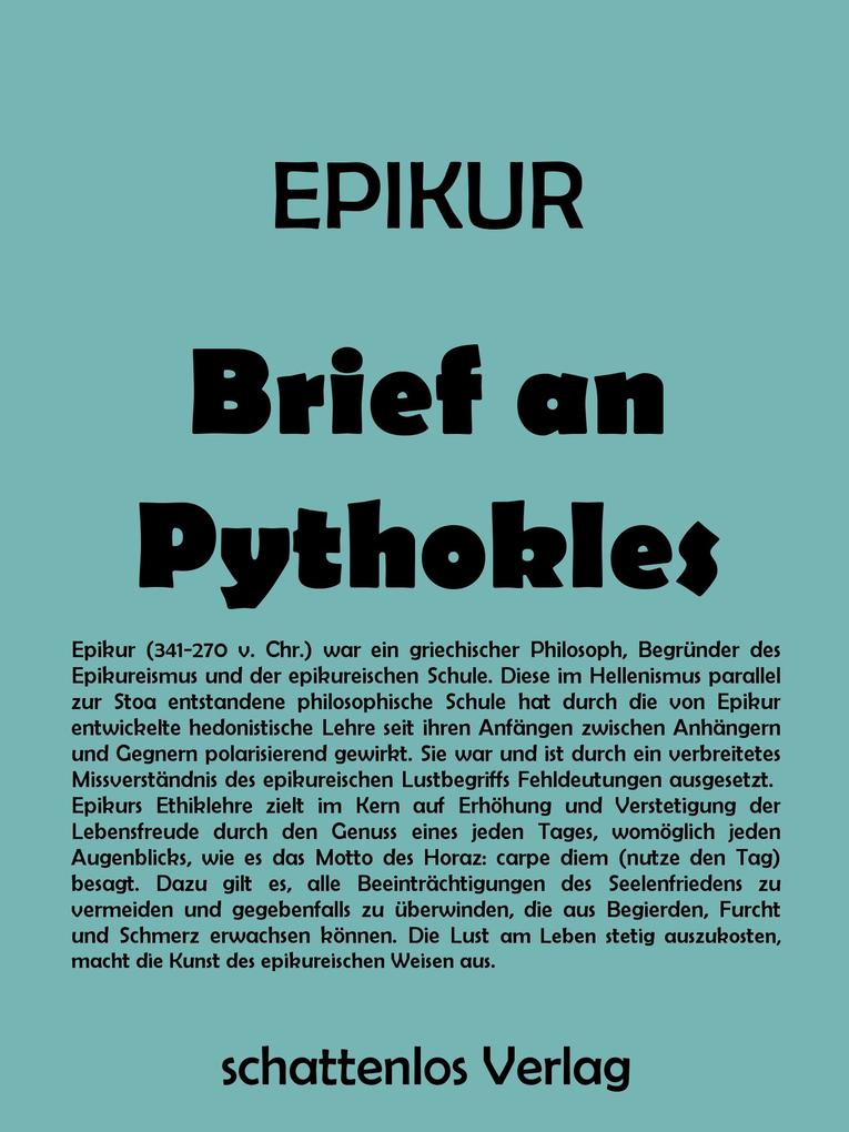 Brief an Pythokles