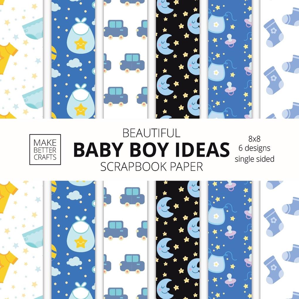 Beautiful Baby Boy Ideas Scrapbook Paper 8x8 er Baby Shower Scrapbook Paper Ideas for Decorative Art DIY Projects Homemade Crafts Cool Nursery Decor Ideas
