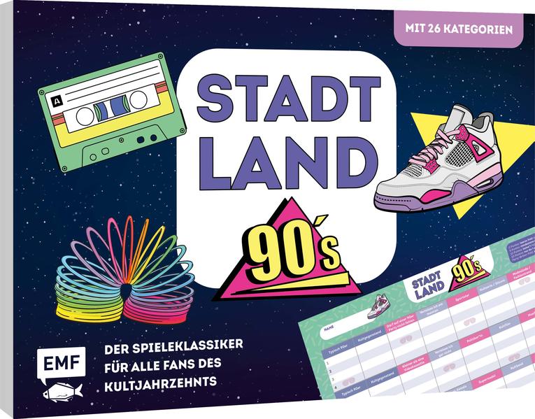 Image of Stadt Land 90s - Der Spieleklassiker für alle Fans des Kultjahrzehnts