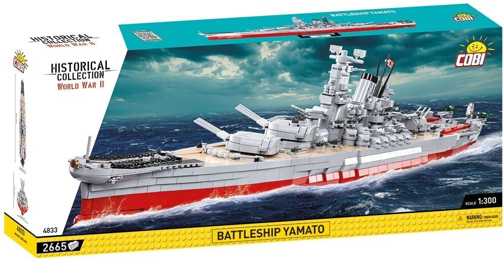 COBI 4833 - Historical Collection WWII Battleship Yamato Kriegsschiff Bauset