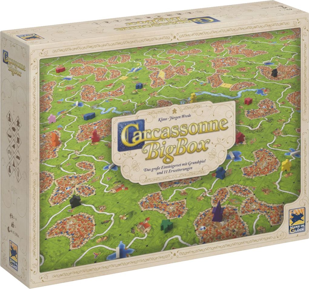 Image of Asmodee HIGD0119 - Carcassonne Big Box, Grundspiel und 11 Eweiterungen