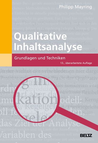 Beltz Verlagsgruppe Qualitative Inhaltsanalyse