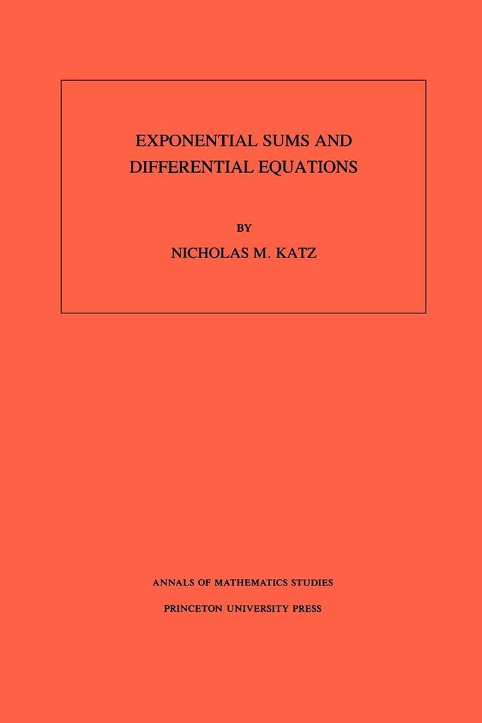 Exponential Sums and Differential Equations