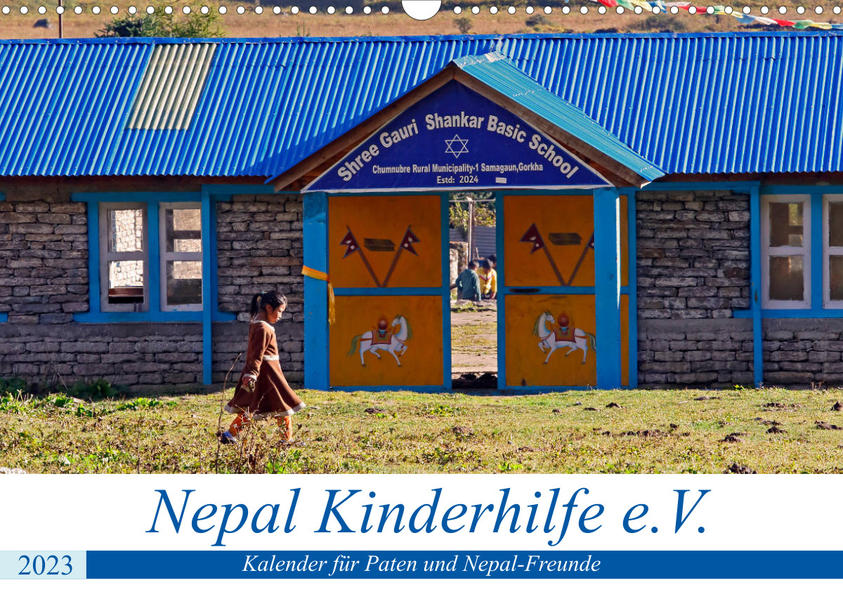 Image of Kalender 2023 der Nepal Kinderhilfe e.V. (Wandkalender 2023 DIN A3 quer)