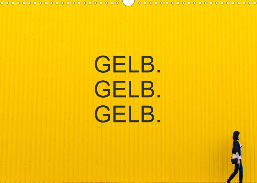 Image of Gelb. Gelb. Gelb. (Wandkalender 2023 DIN A3 quer)