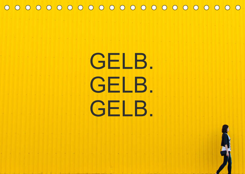 Image of Gelb. Gelb. Gelb. (Tischkalender 2023 DIN A5 quer)