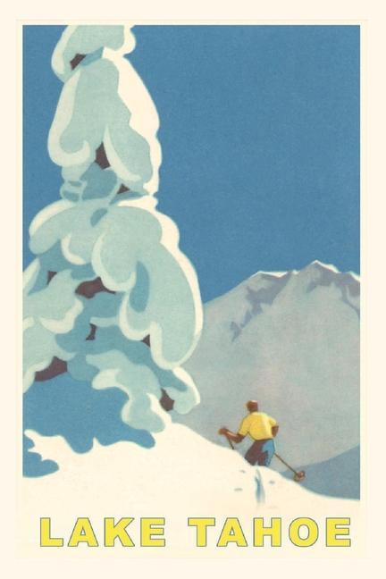 The Vintage Journal Big Snowy Tree and Skier Lake Tahoe