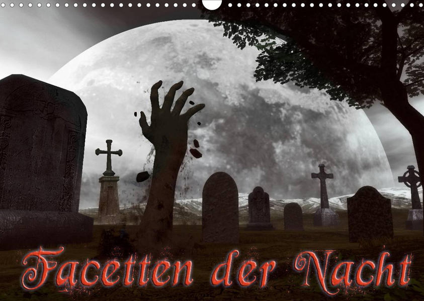 Image of Facetten der NachtCH-Version (Wandkalender 2023 DIN A3 quer)