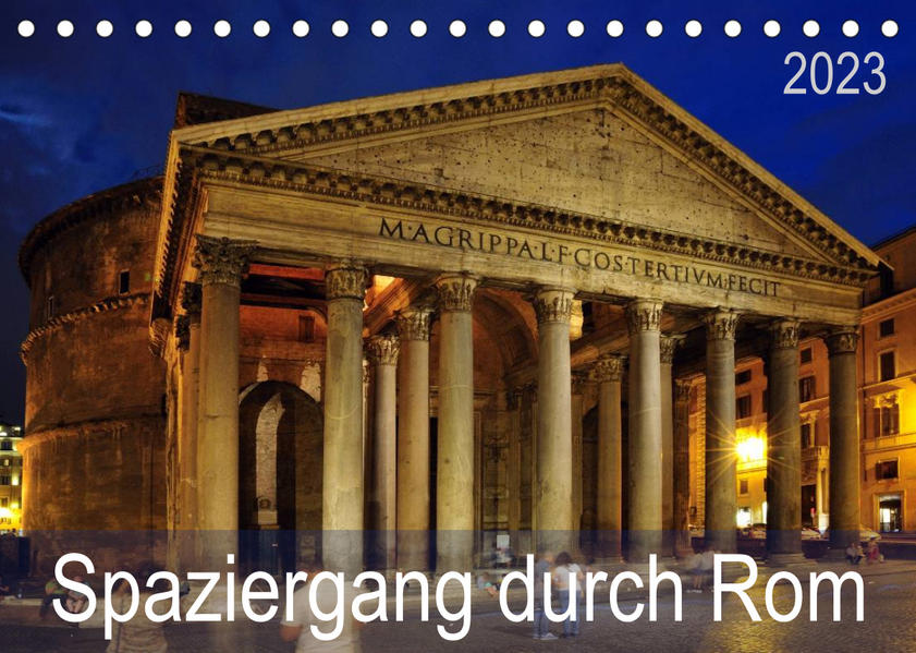 Image of Spaziergang durch Rom (Tischkalender 2023 DIN A5 quer)