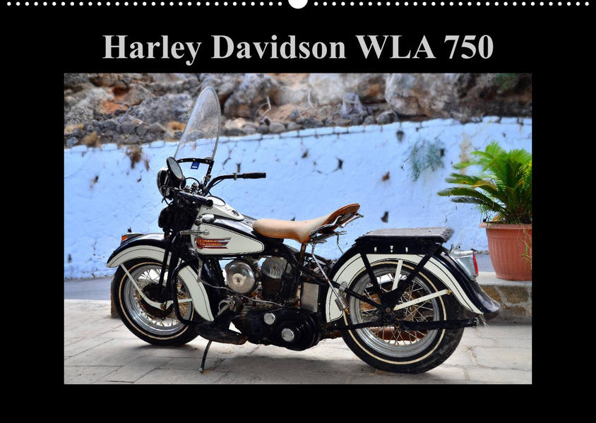 Harley Davidson WLA 750 (Wandkalender 2023 DIN A2 quer) - Ingo Laue