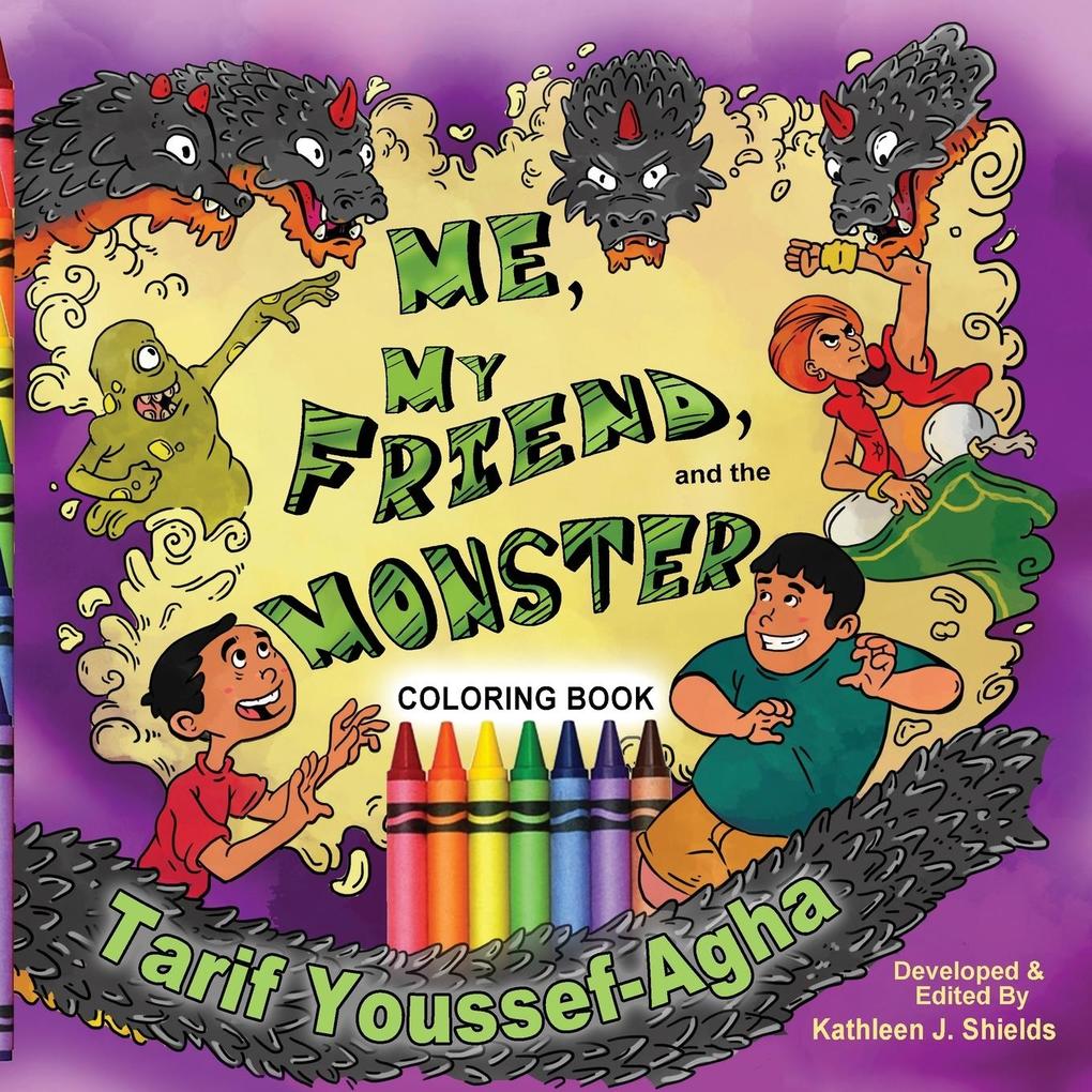 Me My Friend and the Monster Coloring Book