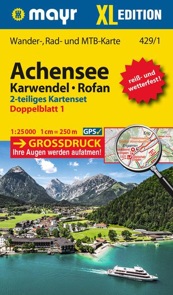 Mayr Wanderkarte Achensee Karwendel Rofan XL (2-Karten-Set) 1:25.000
