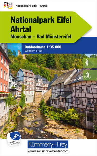 Nationalpark Eifel Ahrtal Monschau Bad Münstereifel Nr. 19 Outdoorkarte Deutschland 1:35 000