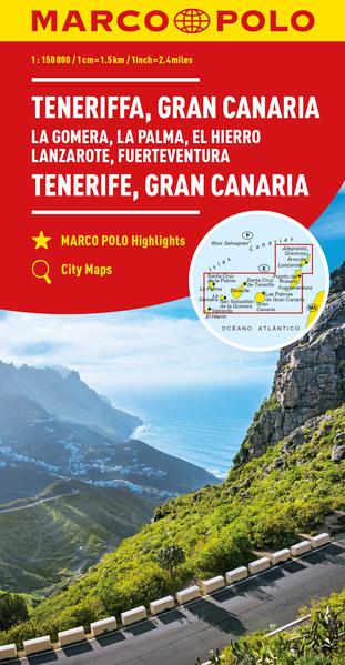 MARCO POLO Regionalkarte Teneriffa Gran Canaria 1:150.000