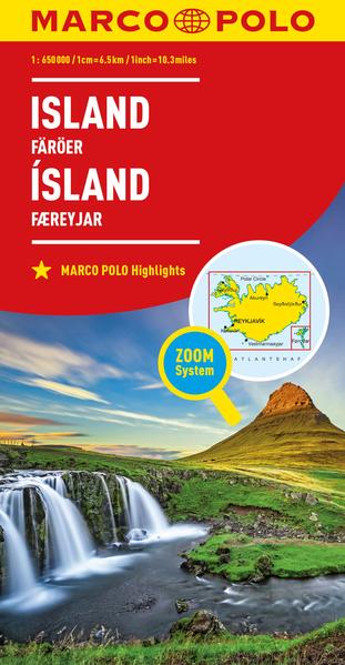 MARCO POLO Länderkarte Island Färöer 1:650.000