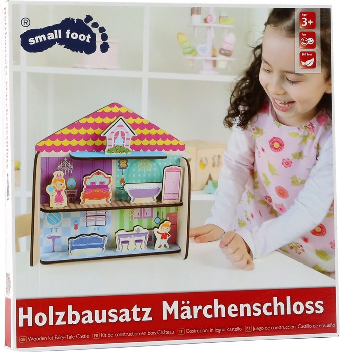 Image of small foot 10196 - Holzbausatz Märchenschloss 14 Teile