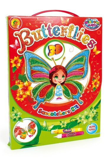 Image of small foot 8464 - Window Paints Butterflies 3D Schmetterlinge Suncatchers Kit Malset