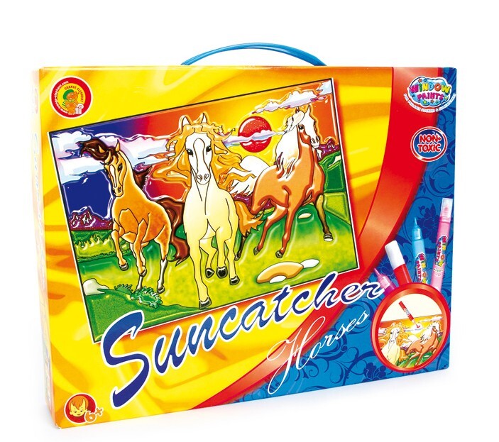Image of small foot 8458 - Window Paints Suncatchers Horses Pferde Malset