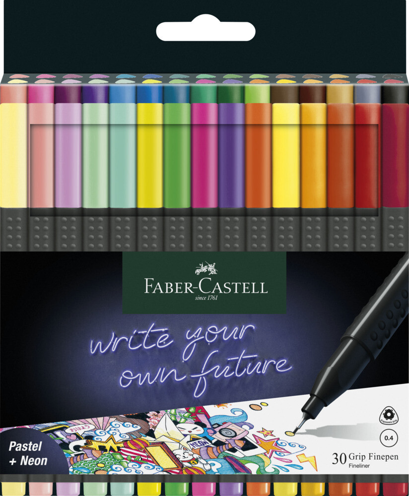 Faber-Castell Finepen Grip 30er Etui DE