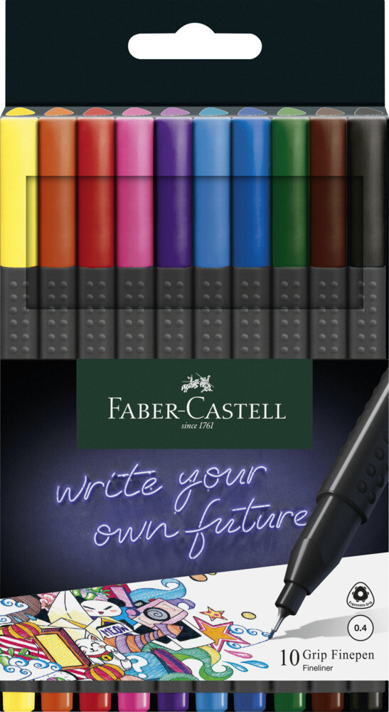 Faber-Castell Finepen Grip 0.4 10er Set