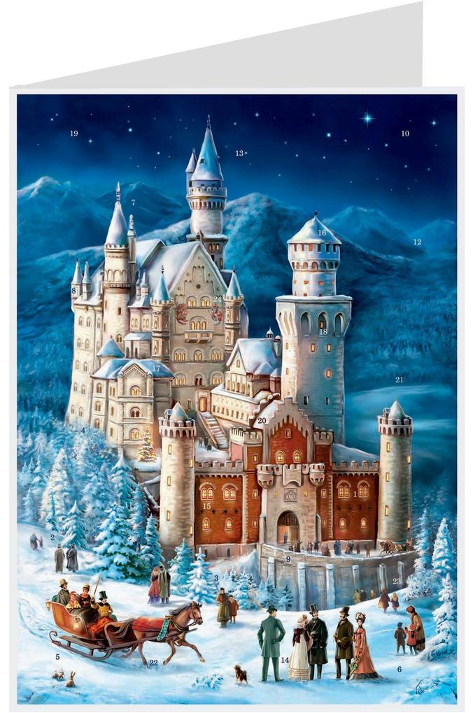 Postkarten- Adventskalender 'Neuschwanstein'