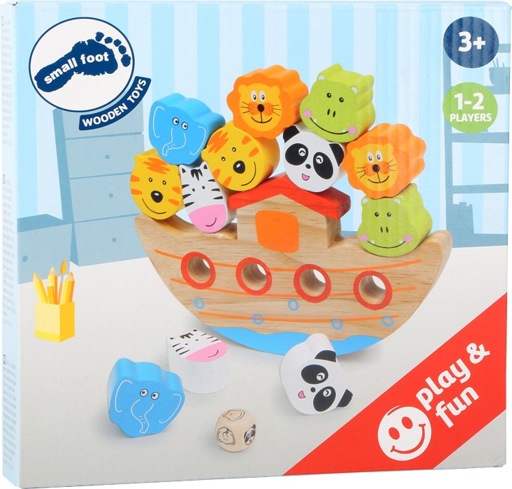 small foot 2490 - Balancier-Arche Holz 14-teilig Würfelspiel Feinmotorik-Spiel