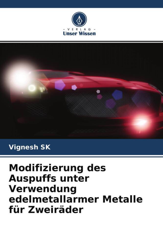 Modifizierung des Auspuffs unter Verwendung edelmetallarmer Metalle für Zweiräder