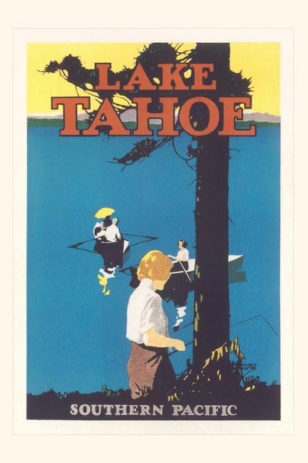 Vintage Journal Travel Poster for Lake Tahoe