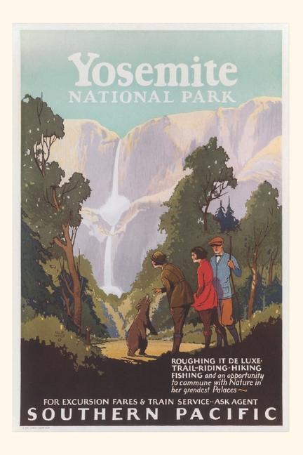 Vintage Journal Yosemite National Park Southern Pacific Railway Poster