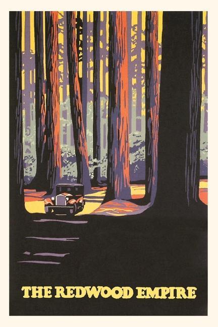 Vintage Journal Travel Poster for the Redwood Empire