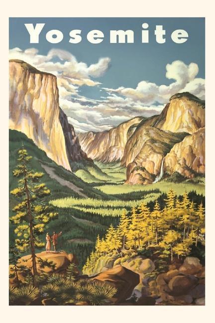 Vintage Journal Trevel Poster for Yosemite National Park