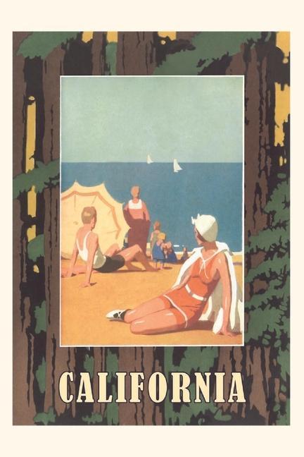Vintage Journal California Travel Poster