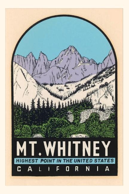 Vintage Journal Mt. Whitney Poster