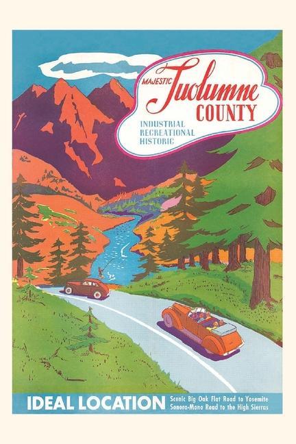 Vintage Journal Travel Poster for Tuolumne County