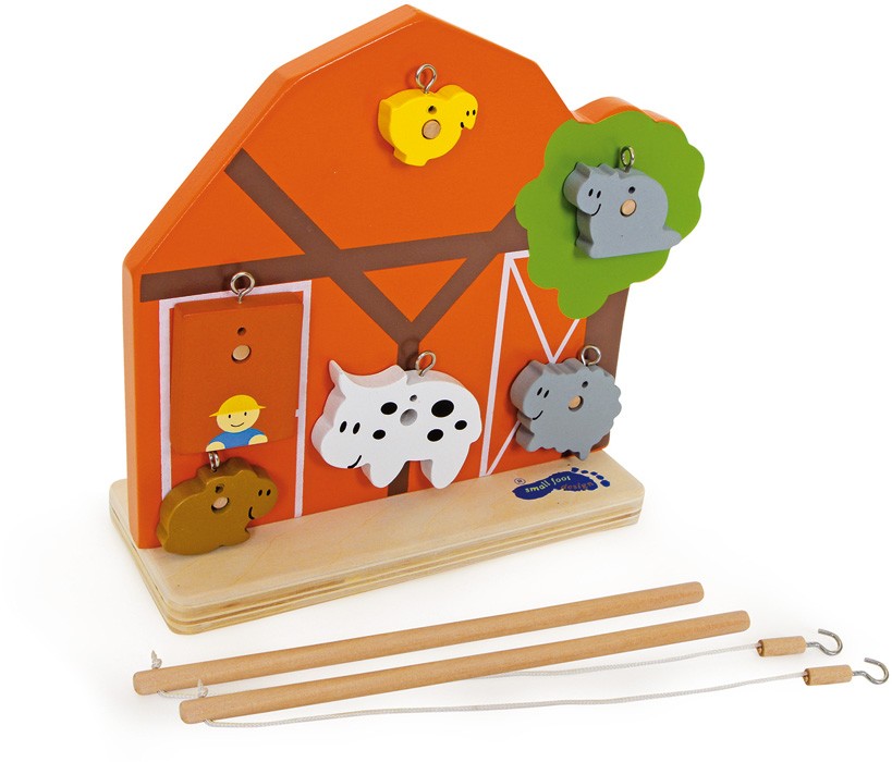 small foot 6297 - Angelspiel Gegeneinander Holz 22x20cm