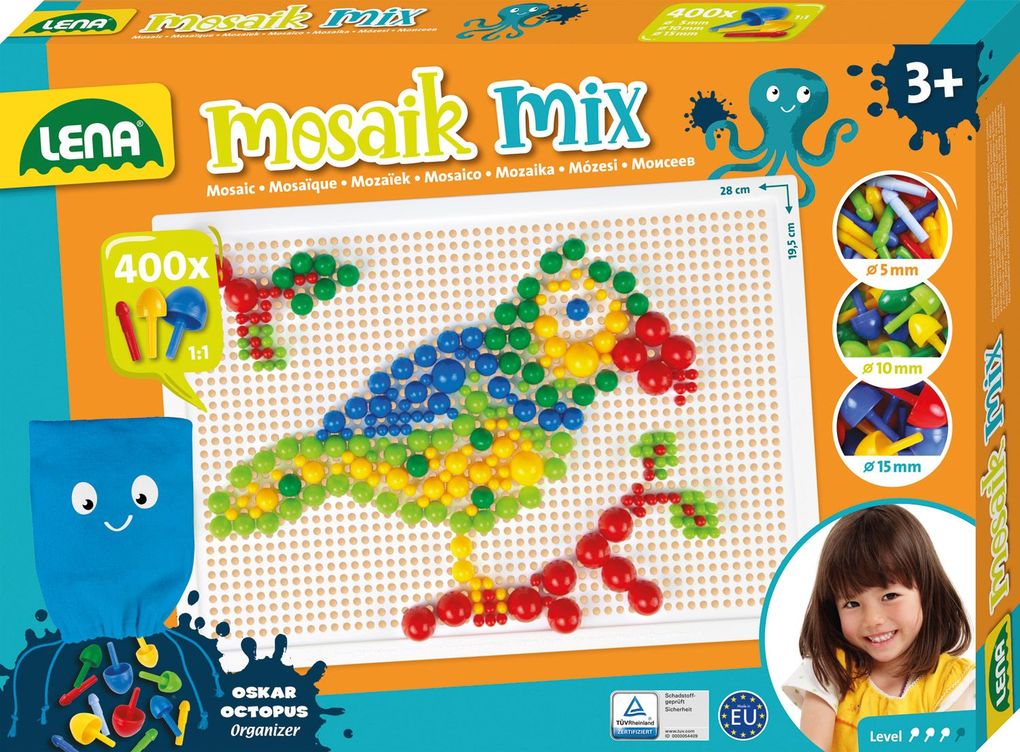 Lena - Mosaik Set color Mix 400 groß Faltschachtel