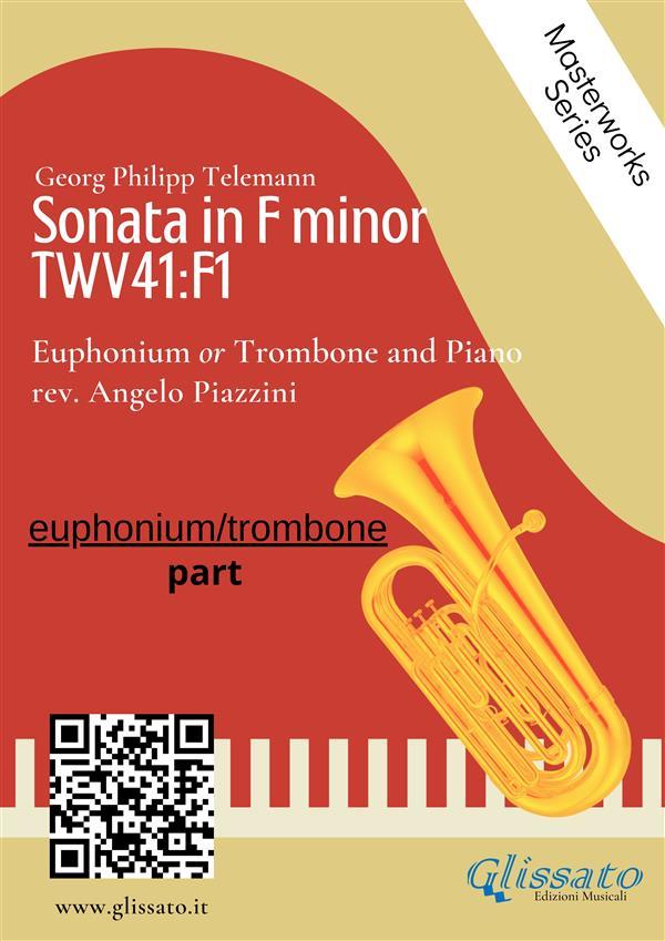 (solo part) Sonata in F minor - Euphonium or Trombone and Piano