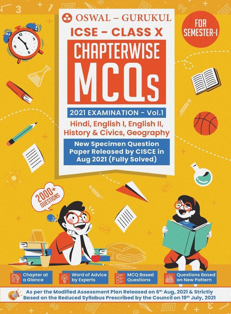 Chapterwise MCQs Vol I for Hindi English I English II History & Civics Geography