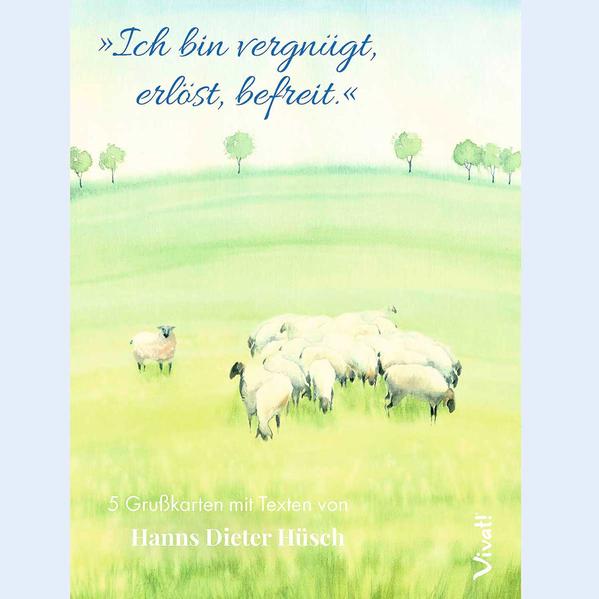 5er-Set Grußkarten in Box »Ich bin vergnügt erlöst befreit« mit Texten von Hanns Diester Hüsch