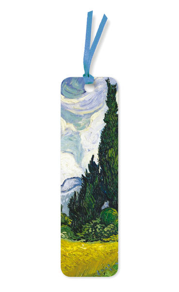 10er-Verpackungseinheit Lesezeichen: Vincent van Gogh Weizenfeld mit Zypressen